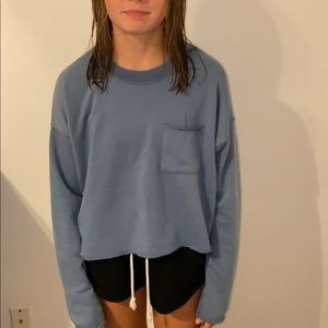 Blue Aerie Sweatshirt Top